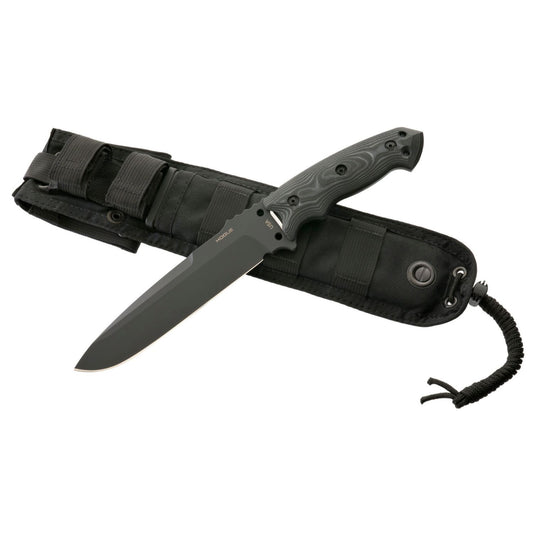 Hogue EX-F01 7in Fixed DropPt A2 Black G10 Mascus Blk Sheath